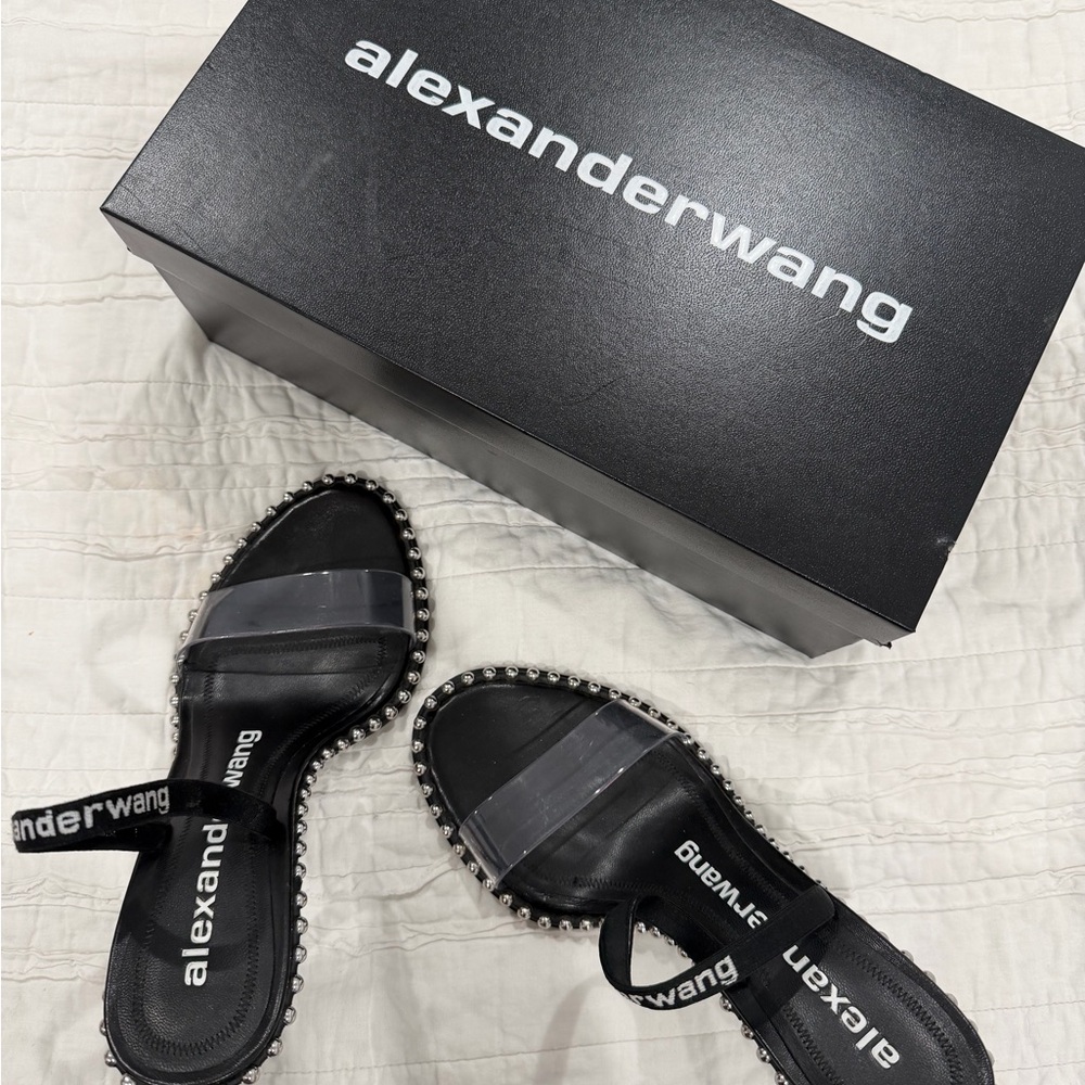 Alexander Wang Black Studded Sandals